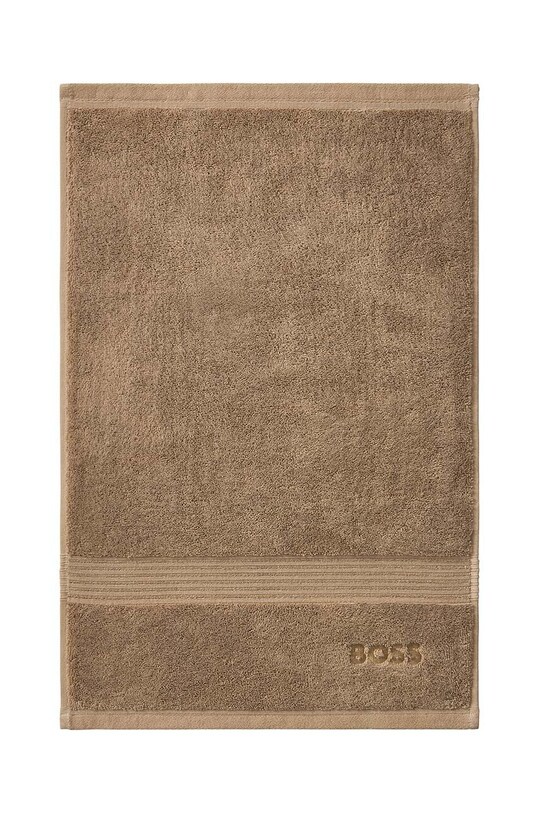 Маленький бавовняний рушник Hugo Boss Handtowel Loft 50 x 100 cm жовтий 1008814
