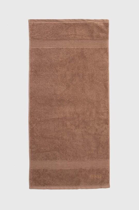 Hugo Boss asciugamano piccolo in cotone Handtowel Loft 50 x 100 cm marrone 1008814