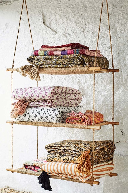 Покривало за легло Madam Stoltz Recycled Kantha многоцветен 50422001
