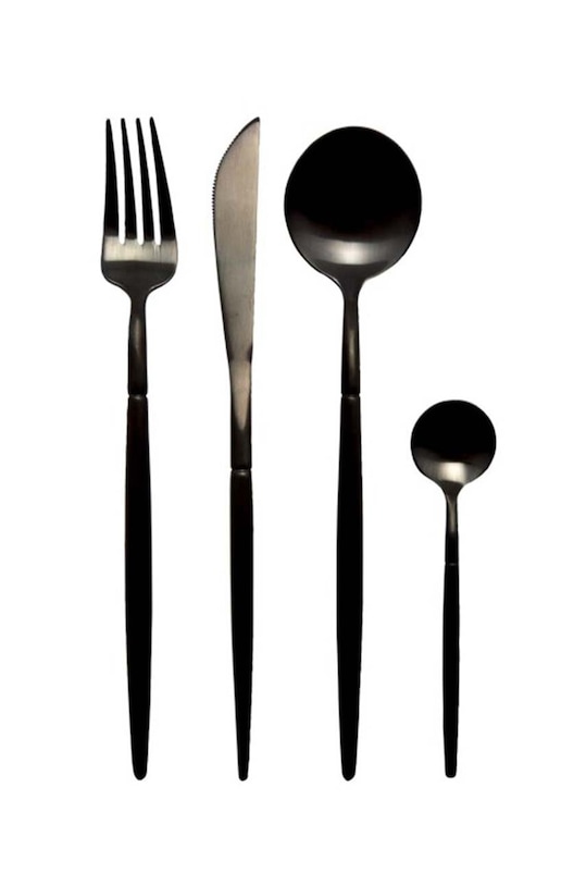 AU Maison komplet sztućców dla 4 os. czarny 921.536.553.001
