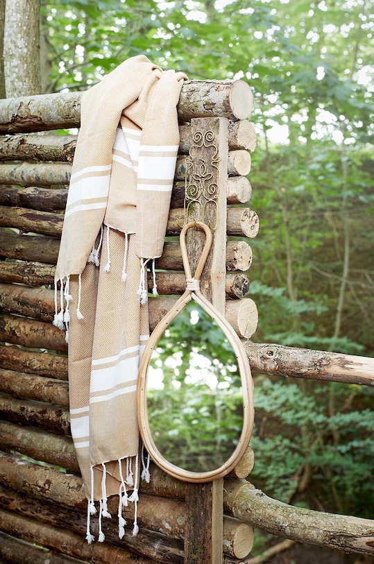 Bavlněný ručník Madam Stoltz MAX20.FT002 oranžová AA00