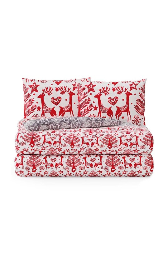 Komplet pościeli bawełnianej 200x200/80x80 cm biały 4251838536582
