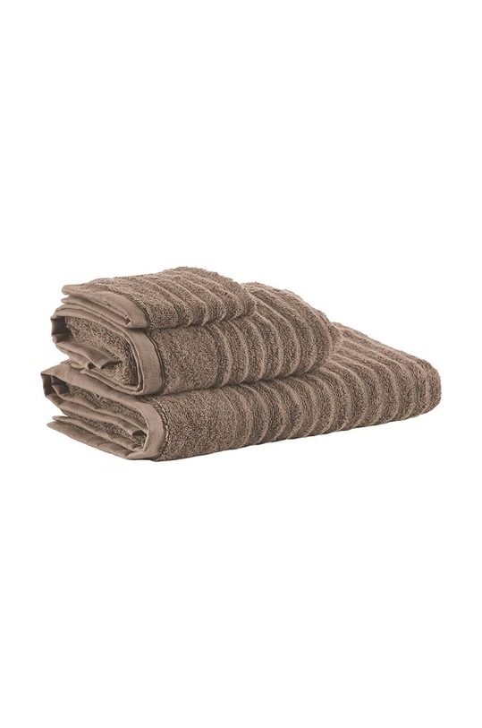 Koupelna Malý bavlněný ručník Bahne Wave 50x100 cm 4981626 hnědá