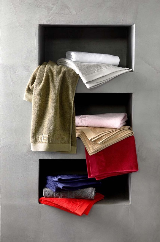 Fürdőszoba Kenzo nagy méretű pamut törölköző Iconic White 92x150?cm 1033172 fehér