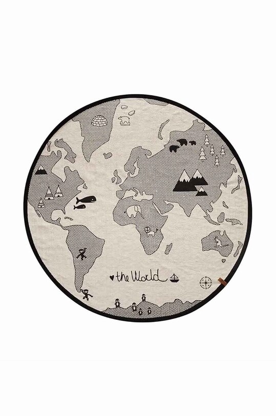 Килим OYOY The World Rug сірий 1100502