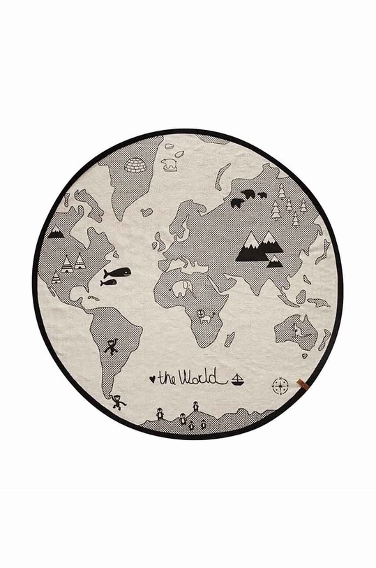 Koberec OYOY The World Rug šedá 1100502