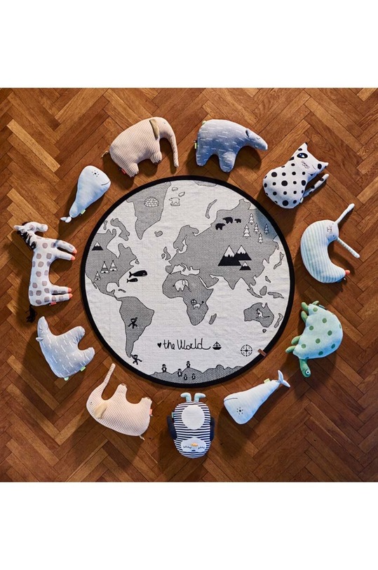 Koberec OYOY The World Rug 1100502 šedá