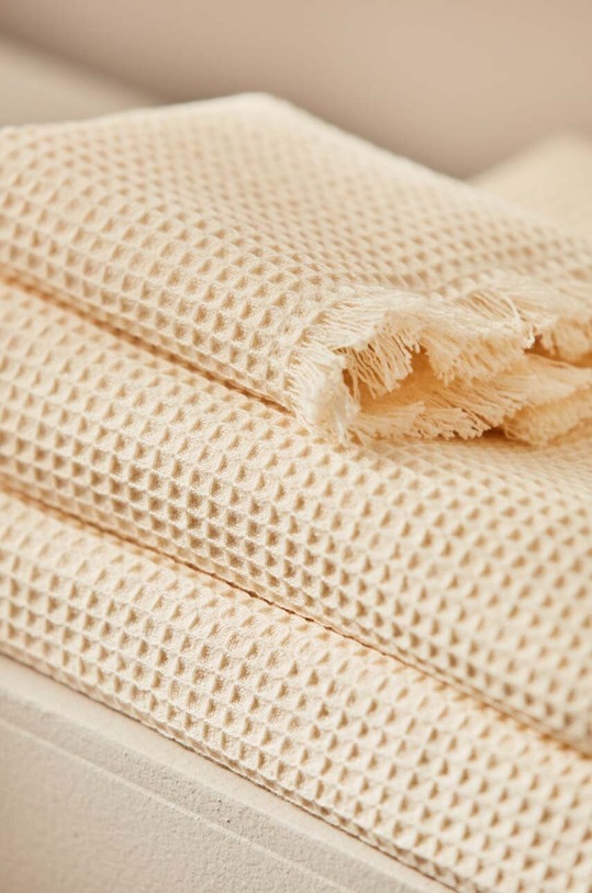 Łazienka Calma House duży ręcznik bawełniany Marte 90x150 cm MARTE.BA.CRU beżowy