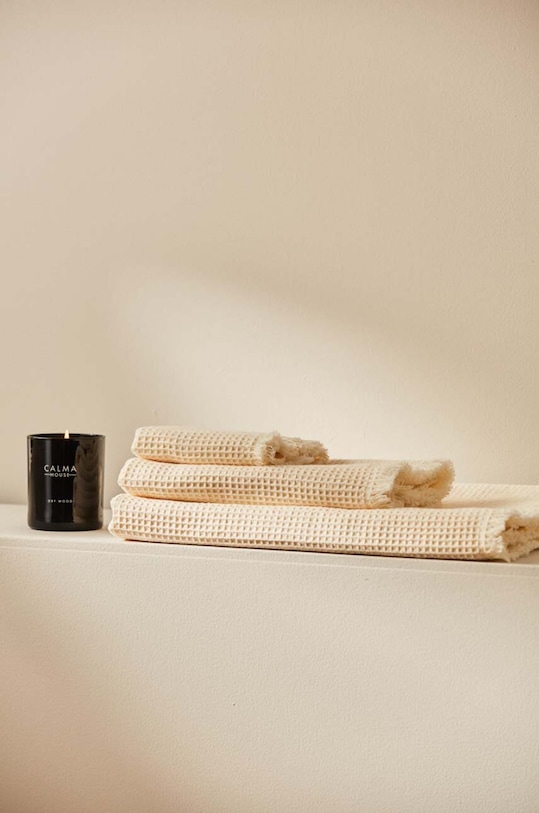 Calma House duży ręcznik bawełniany Marte 90x150 cm beżowy MARTE.BA.CRU