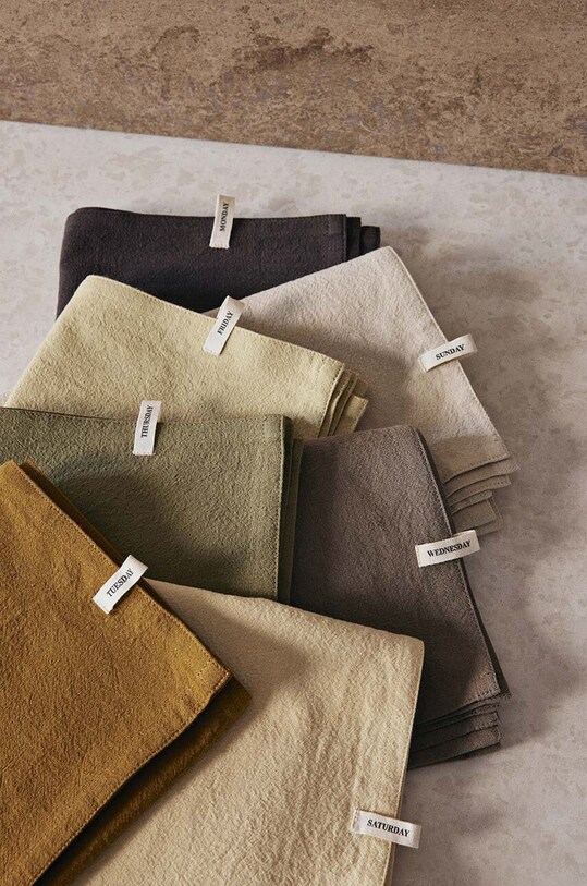 Набор кухонных тряпок ferm LIVING Day Tea Towel 7 шт мультиколор 1104268222
