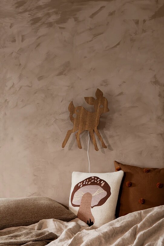 Salon i sypialnia Ferm Living poszewka na poduszkę Dot Tufted 1104265986 brązowy