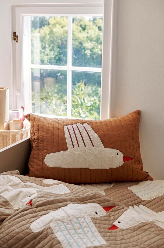 Вітальня та спальня Декоративна наволочка для подушки ferm LIVING Bird Quilted 1104267722 барвистий