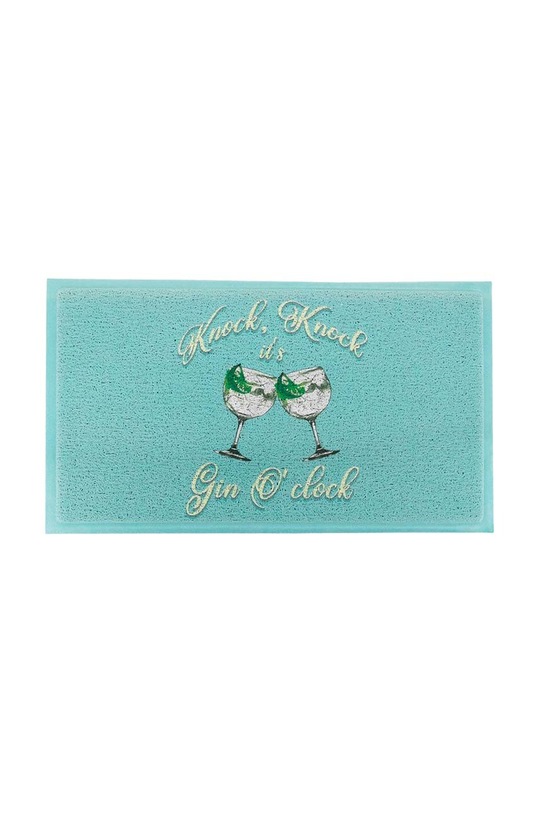 Artsy Doormats wycieraczka 70 x 40 cm turkusowy DMW.GINOCLOCK.7040