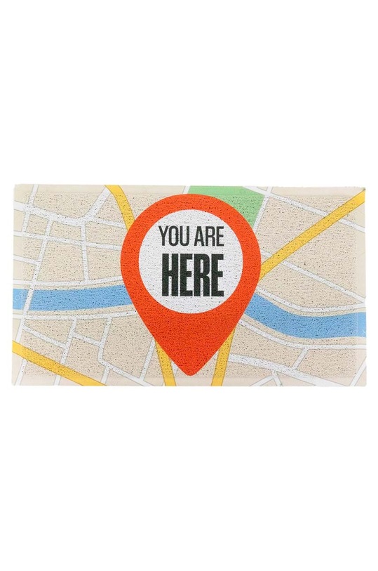 Χαλάκι Artsy Doormats You Are Here 70 x 40 cm πολύχρωμο DMW.YOUAREHERE.7040