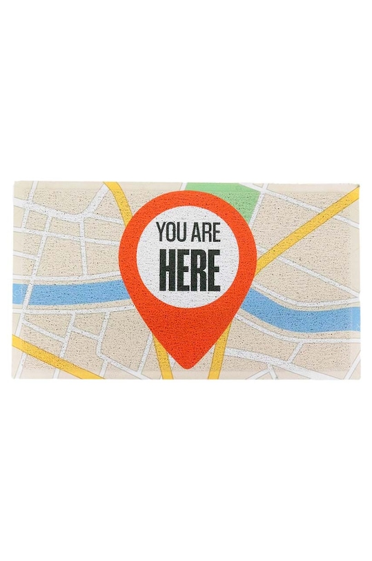 Χαλάκι Artsy Doormats You Are Here 70 x 40 cm πολύχρωμο DMW.YOUAREHERE.7040