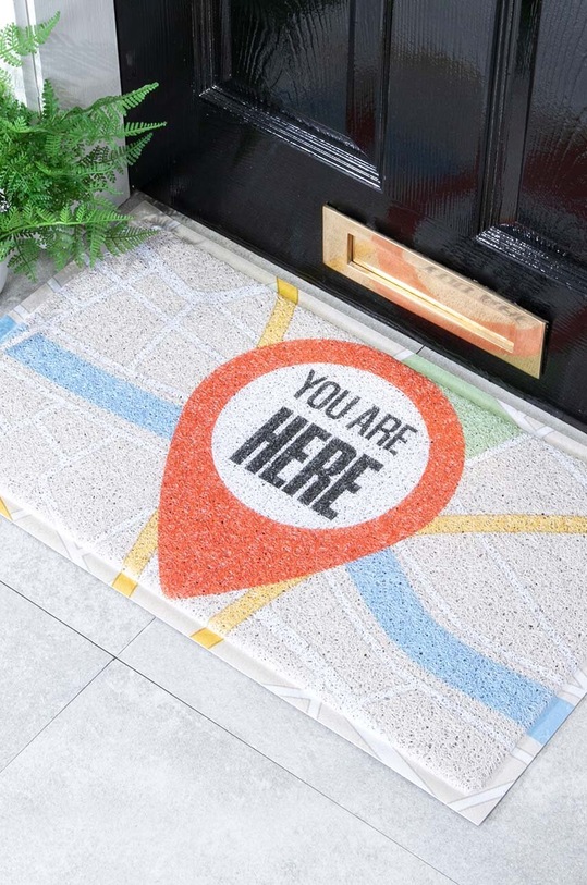 Χαλάκι Artsy Doormats You Are Here 70 x 40 cm DMW.YOUAREHERE.7040 πολύχρωμο AA00