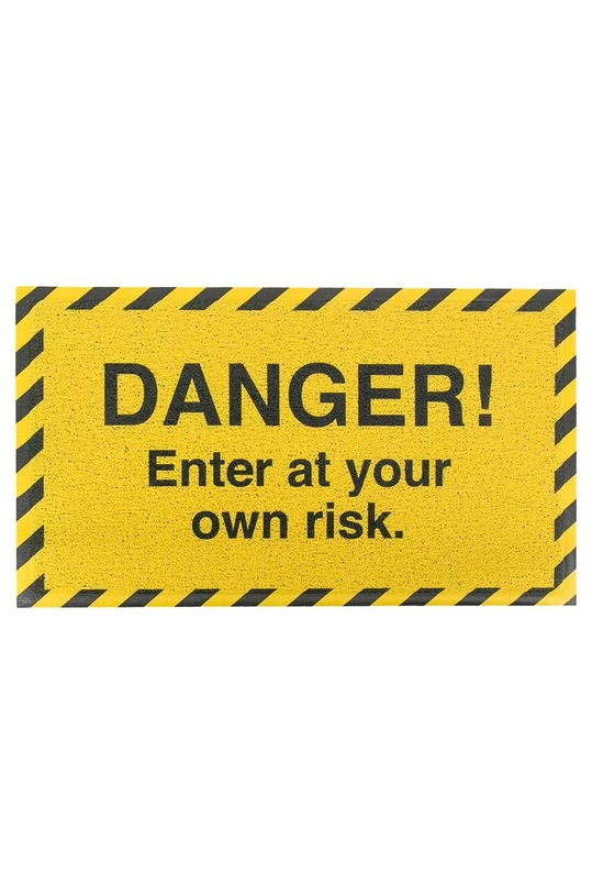 Χαλάκι Artsy Doormats Danger Enter At Your Own 70 x 40 cm κίτρινο DMW.DANGER.7040