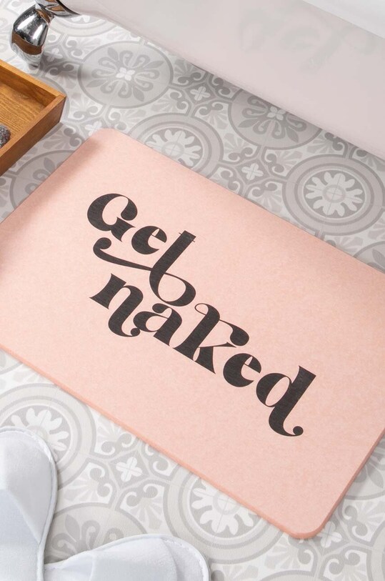 Килимок для ванної Artsy Doormats Get Naked жовтий BATHP.GETNAKED