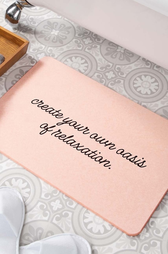 Artsy Doormats mata łazienkowa Create Your Own Oasis Of Relief BATHP.OASIS różowy AA00