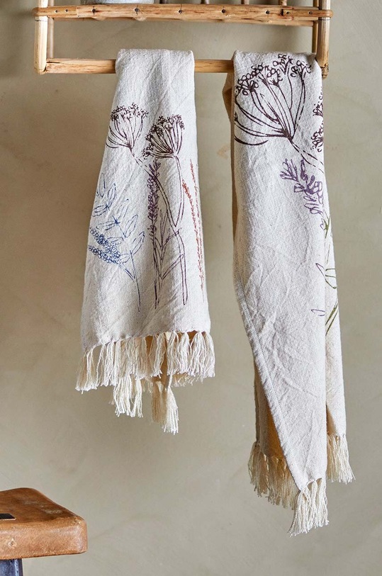 Bavlněná kuchyňská utěrka Bloomingville Bea 2-pack 82062071 béžová