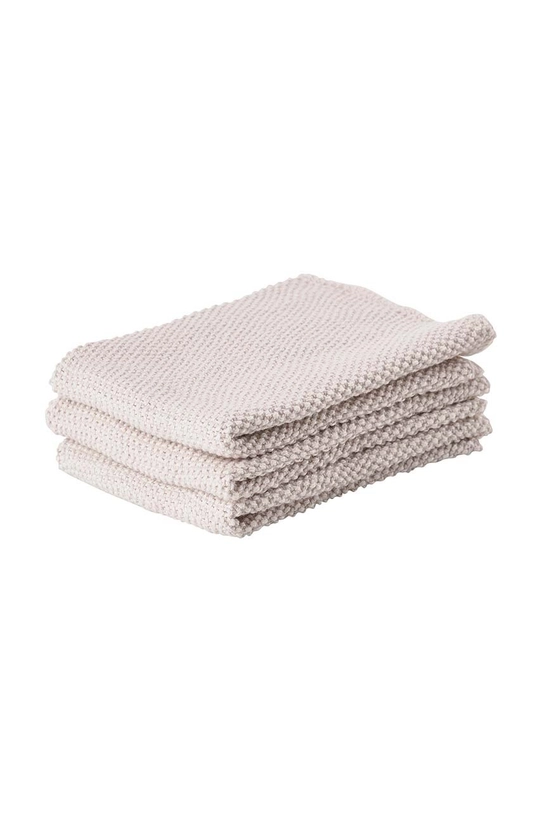 Zone Denmark lavete de bucatarie din bumbac Comfort 27 x 27 cm 3-pack bej 330411