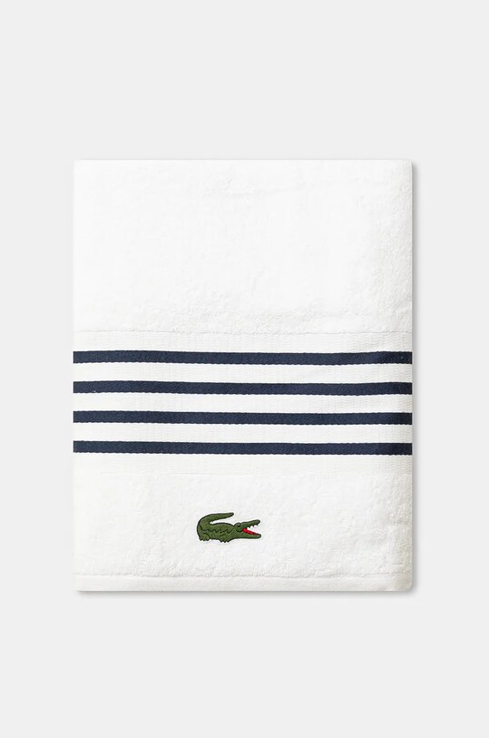 Lacoste prosop din bumbac L Courtline Marine 90 x 150 cm 1044333 alb AA00