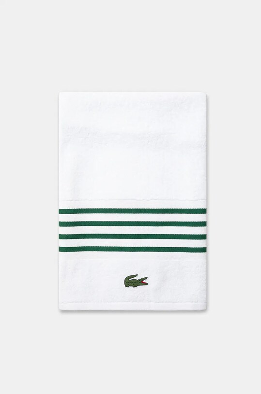 Lacoste prosop din bumbac L Courtline Vert 90 x 150 cm 1044332 alb AA00