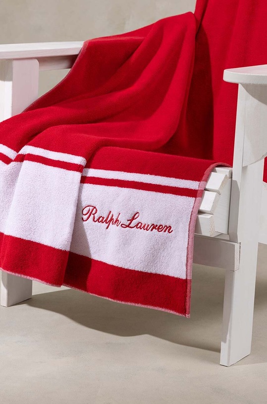 Πετσέτα παραλίας Ralph Lauren Chesson RedWhite 100x170 cm 1040969