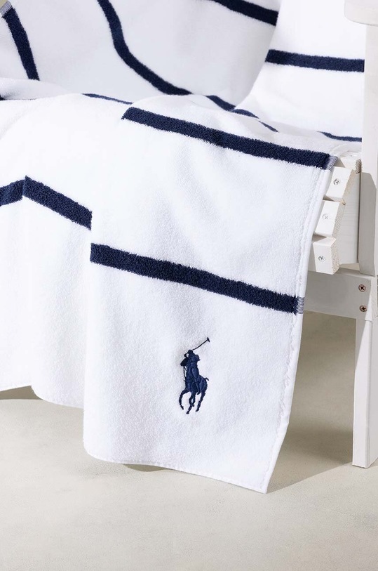 Ralph Lauren ręcznik plażowy Irvin NavyWhite 100 x 170 cm 1043034