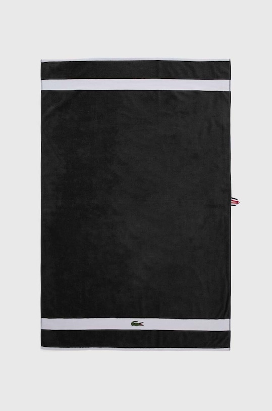 Bavlněný ručník Lacoste L Casual Bitume 90 x 150 cm šedá 1007094