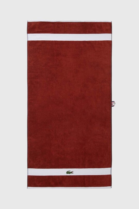 Lacoste ręcznik bawełniany L Casual Terre Battue 70 x 140 cm bordowy 1007101