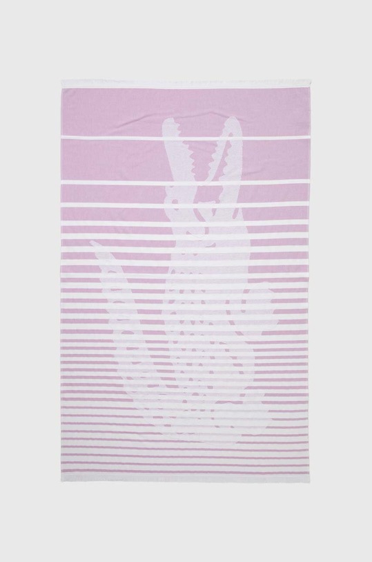 Πετσέτα παραλίας Lacoste L Ebastan Gelato 100 x 160 cm μωβ 1036219