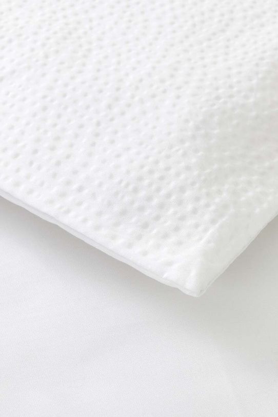 Obývacia izba a spálňa Bavlnená obliečka na prikrývku Lacoste L Tamis Blanc 200 x 200 cm 1038654 biela