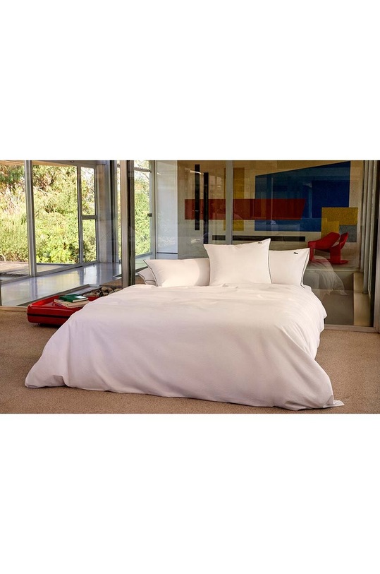 Lacoste față de pernă din bumbac L Tamis Blanc 50 x 75 cm alb 1038678