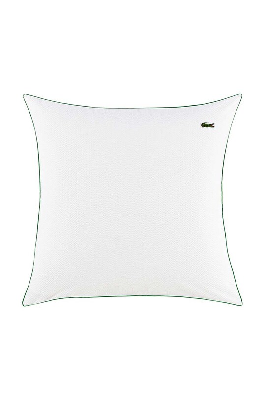Βαμβακερή μαξιλαροθήκη Lacoste L Tamis Blanc 65 x 65 cm λευκό 1038679
