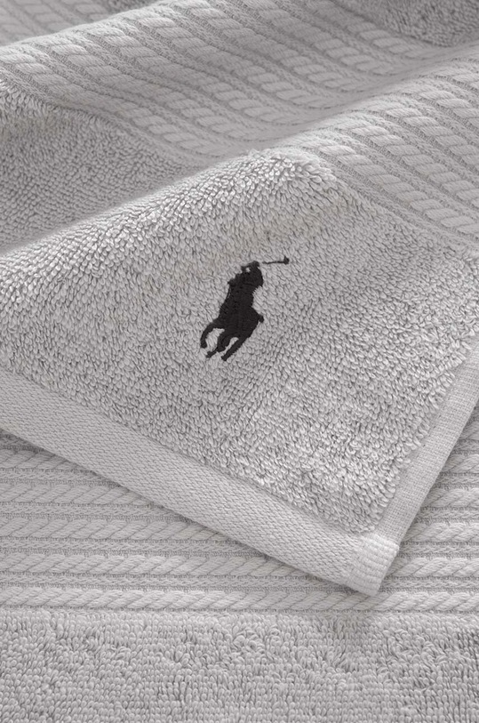 Ralph Lauren mały ręcznik bawełniany Player Stonewash 40 x 75 cm 1007538 szary AA00