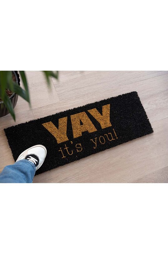 Obývacia izba a spálňa Rohožka Present Time YAY, Its You! PT3649GD žltá