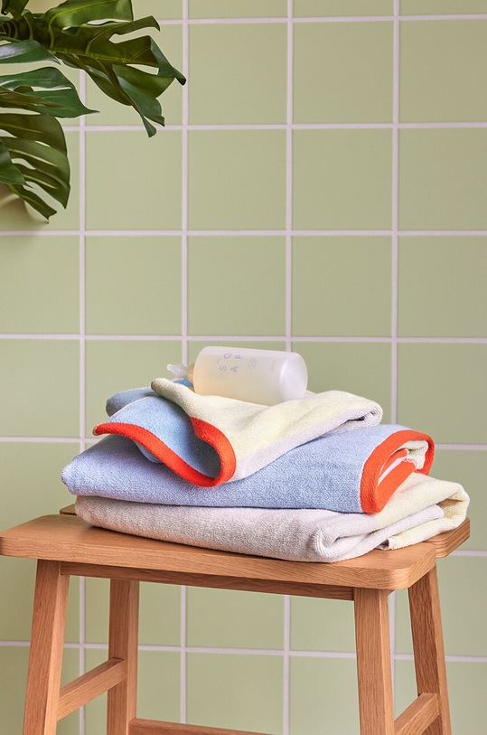 Łazienka Hübsch ręcznik bawełniany Block 70 x 140 cm 061802 multicolor