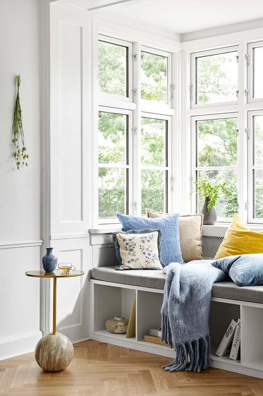 Nappali és hálószoba Cozy Living dekoratív párnahuzat Velvet Soft 8095S kék