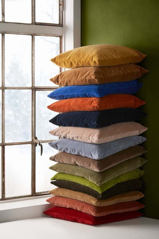 Декоративна наволочка для подушки Cozy Living Velvet Soft блакитний 8095S