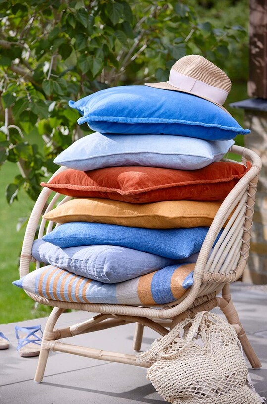 Cozy Living poszewka dekoracyjna na poduszkę Velvet Soft 8531S niebieski AA00