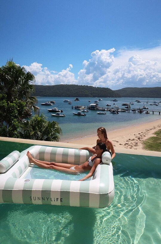 SunnyLife saltea pneumatică pentru înot Luxe Twin Hammock Float The Vac multicolor S41DHWHT