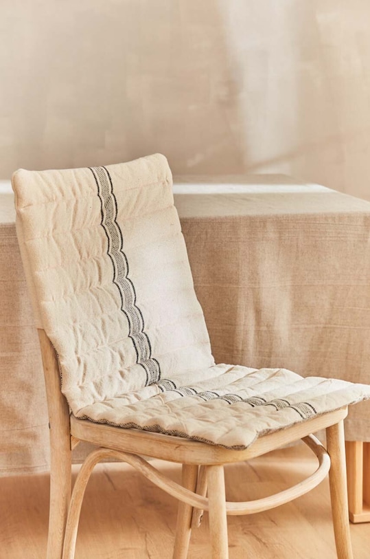 Bavlnená obliečka na vankúš Calma House Capri béžová CAPRI.80G.NEG