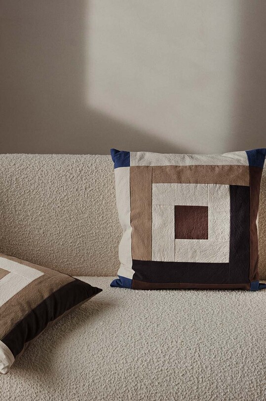 Ferm Living poduszka ozdobna Border Patchwork Cushion 1104268644 multicolor AA00