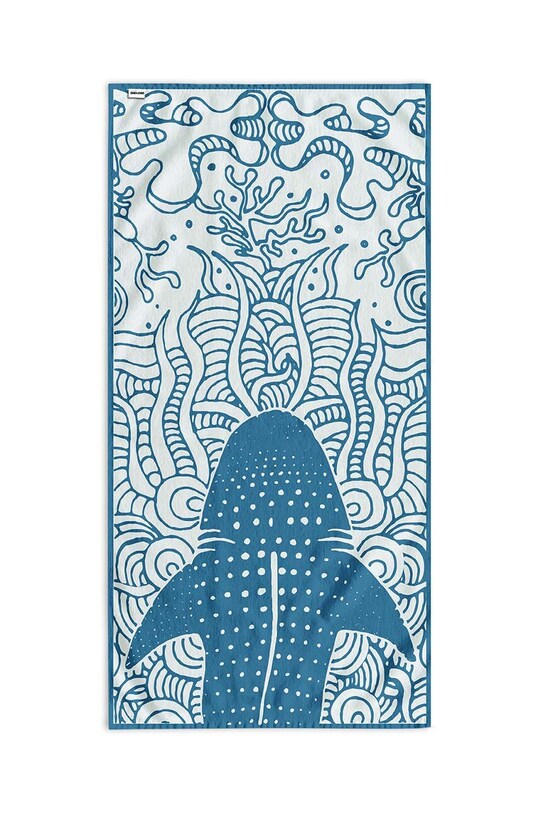 home & lifestyle ręcznik plażowy 90 x 180 cm niebieski 5905364633626