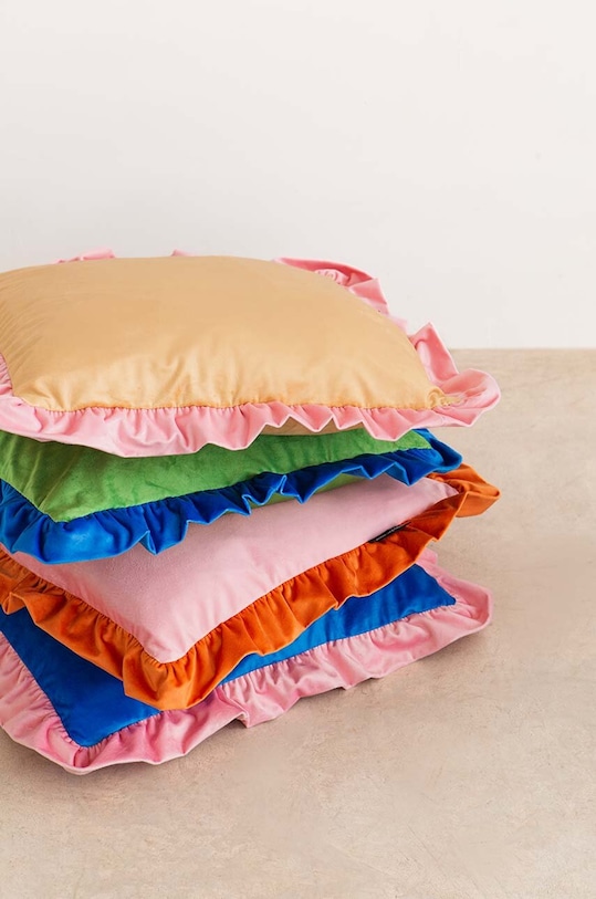 Декоративна възглавница Really Nice Things Ruffle Velvet 104552 син AA00