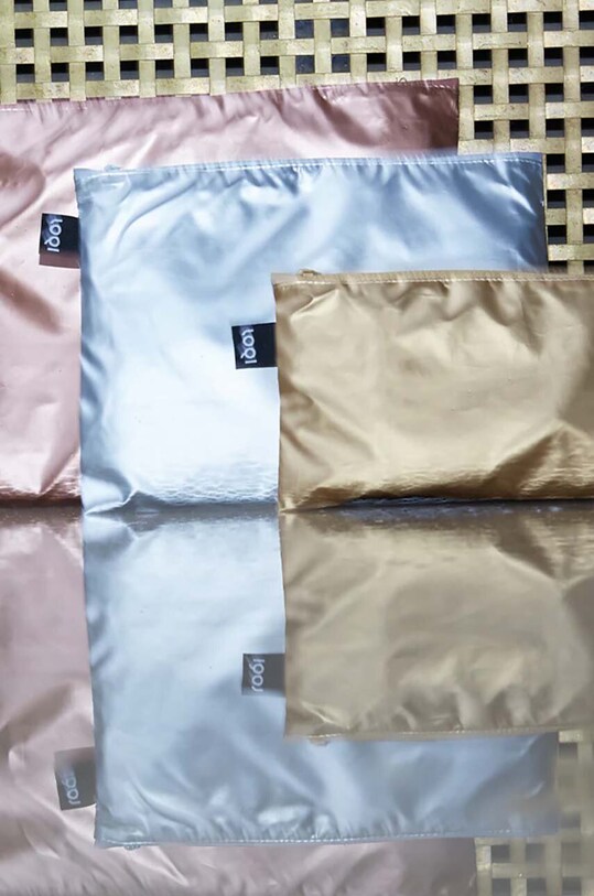 Σετ τσαντάκια LOQI METALLIC 3-pack Q.ZP.ME.N πολύχρωμο