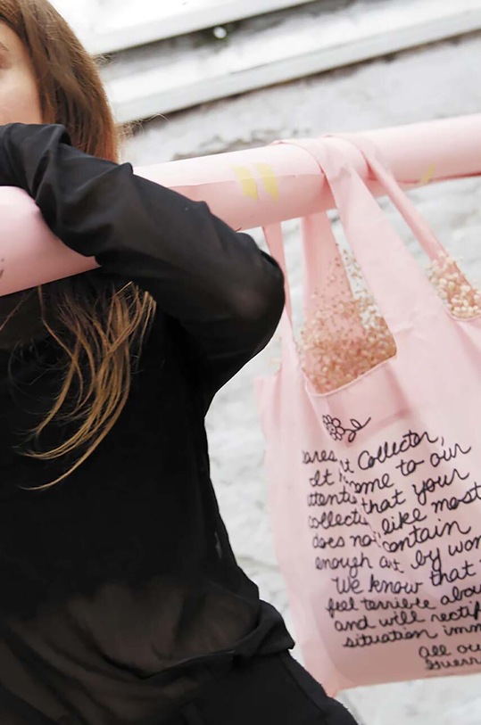 Accessori LOQI bagaglio a mano GUERRILLA GIRLS Q.GG.DC rosa