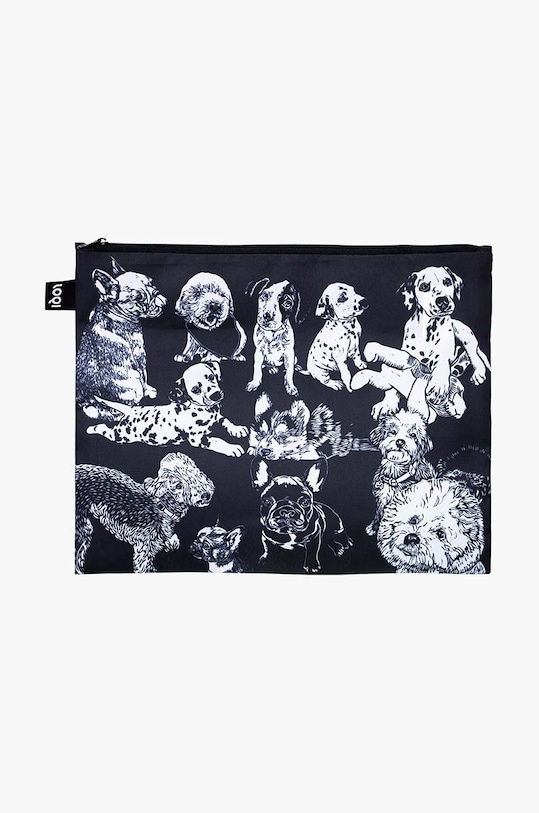 Σετ τσαντάκια LOQI Dogs 3-pack μαύρο Q.ZP.RP.DO