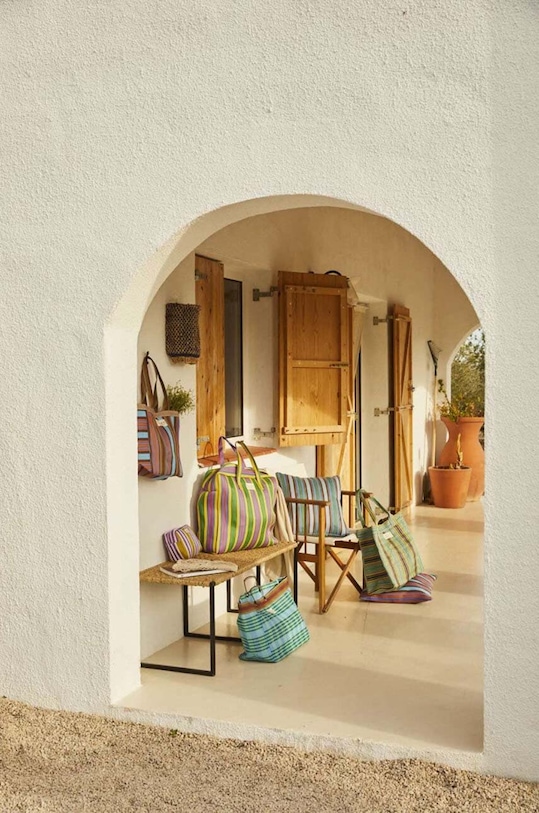 Plážová taška Calma House Berlin 58 x 40 x 20 cm BERLIN.B4058.MUL viacfarebná